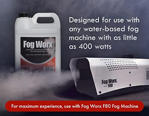 FogWorx Fog Juice - 1 Галон органични противотуманной течност (128 грама) - Течност е със средна плътност, висока производителност