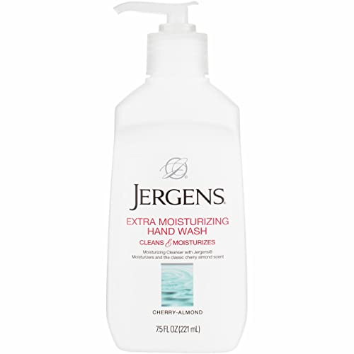 Препарат за измиване на ръцете Jergens Extra Moisturizing, черешово Бадемово 7,50 унция (опаковка от 12 броя)