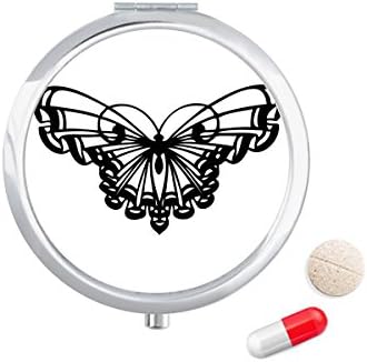 Пеперуда с Рюшеобразным Крило Калъф За Хапчета в Джоба Кутия За Съхранение на Лекарства Контейнер-Опаковка