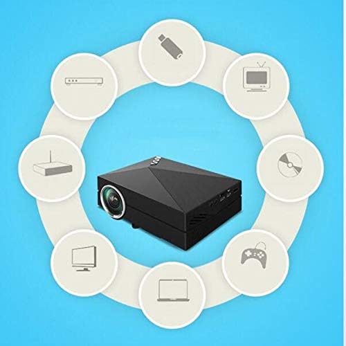 Домашен проектор LOVEPET Подкрепа за Домашно кино 1080P Забавна Игра на Мини Преносим Проектор Поддръжка на Кабел за данни за свързване