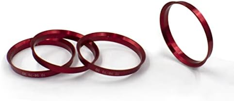Джанти аксесоари Комплект части от 4-те центрических пръстените на главината с диаметър от 72,56 мм до 66,56 мм, метално (Пръстен