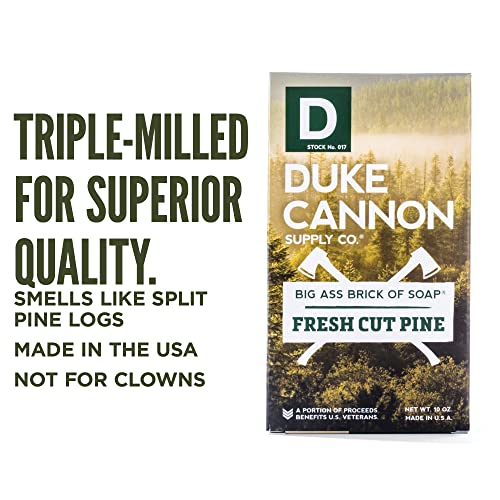 Комплект мъжки сапун Duke Cannon Great American Frontier Голям Тухла: Свежесрезанная Бор, Листа и Кожа, лагерен Огън