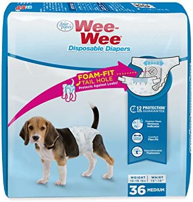 Пелени за еднократна употреба за кучета Four Paws Wee-Wee Среден размер (36 броя)