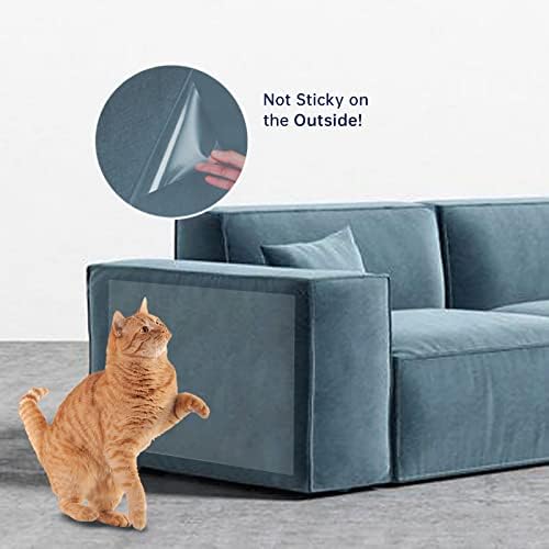 Xpetkit Защита мебели от котешки драскотини, Предпазва мебели от котешки драскотини, Защитни ъгли на дивана за котки, подходящ за котки и кучета. (6 опаковки)