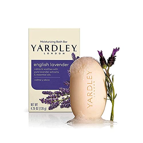 Парче сапун Yardley 5581663.2x24 Английска Лавандула с етерични масла (опаковка от 24 броя)