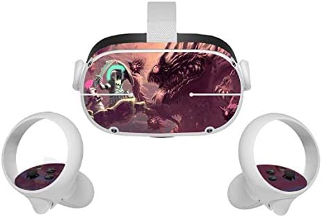 Рицар-Герой на Oculus Quest 2 на Кожата VR 2 Обвивки Слушалки и Контролери Стикер, Защитен Стикер Аксесоари