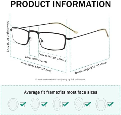 Eyekepper Спестете 10% на 5 опаковки пури в ограничени бройки очила за четене за мъже и 5 опаковки ридеров на половин око +1,50