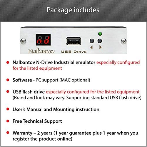 Емулатор на USB памет флопи дискове N-Drive Nalbantov Индустриален за Плазмено машини CNC PlasmaCam