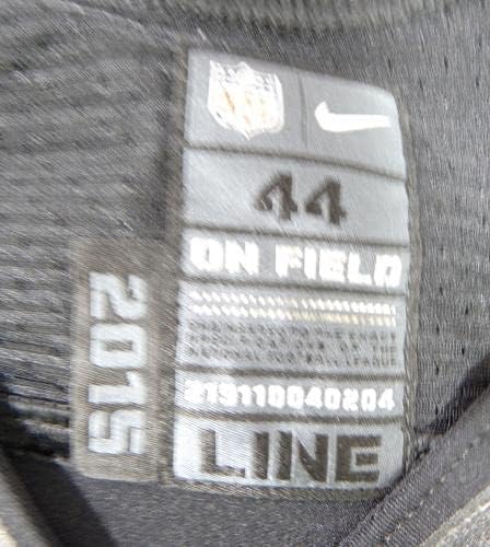 2015 Сан Франциско 49ерс Брайън Леонхардт #46 Пусна Черна Фланелка Color Rush - Използваните тениски Без подпис За игри в NFL