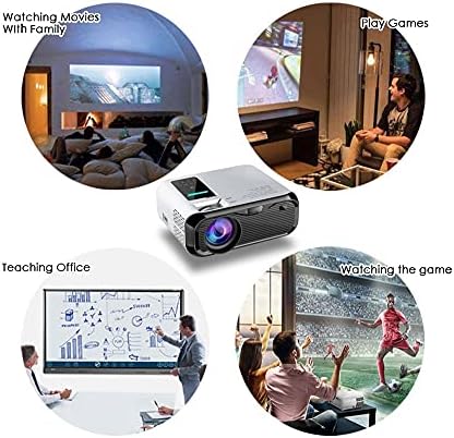 Проектор GPPZM LED Mini Micro е Преносим видео проектор с USB за игрални филми за Домашно Кино