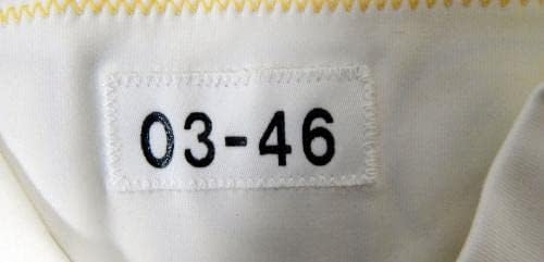 2003 Питсбърг Стийлърс Брейди Поппинга №81, Издаден в играта Бяла риза 46 DP21155 - Използваните тениски без подпис за игри в NFL