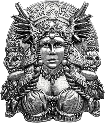 2023 DE Norse Gods Гана PowerCoin Freya Базова монета Norse Gods 2 Cedis Гана 2023 Антични Гарнитури
