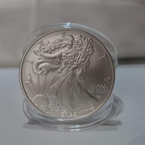 Издание 2022 година Liberty Walking American Eagle, сребърно покритие Възпоменателна Монета, Колекциониране на монети в САЩ