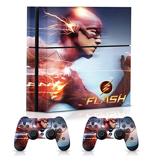 Контролер Gear The Flash Electric Blue - Комбиниран набор от скинове PS4 за конзолата и контролера
