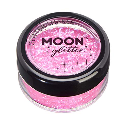 Холограма Блестящи Шейкъри от Луната Glitter – Козметичен блясък за лице, тяло, нокти, коса и устни - 0,17 унция - Жълт