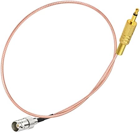 Eightwood BNC Женски 3,5 мм 1/8 Моно TS Включете Стерео Адаптер Коаксиален аудио кабел за Захранване 1,6 Метра