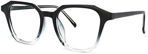Zeelool Стилни Квадратни очила TR90 за Мъже и Жени с безрецептурными Прозрачни лещи Preston ZOT235163