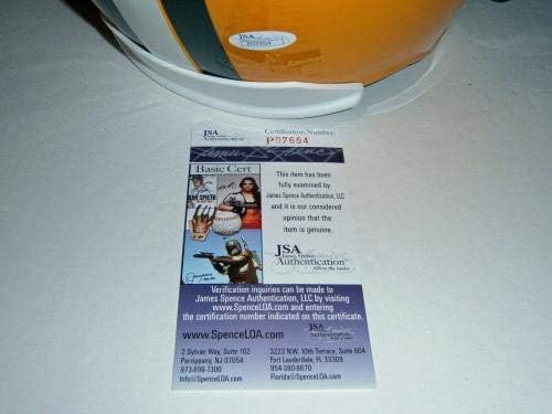 ПАКЕТИРАНЕ Джорди Нелсън подписа Полноразмерную Копие шлем JSA COA AUTO С Автограф - Каски NFL с автограф
