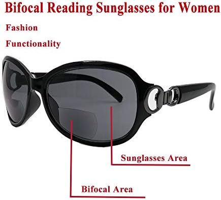 Нови 2 двойки бифокальных слънчеви очила за четене за жени с винтажной защита от ултравиолетови лъчи