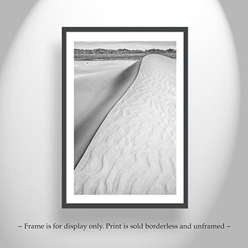 Арт принт Glamis California Desert Sand Dunes в черно-бял цвят
