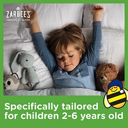 Детско лекарство за кашлица и слуз Zarbee на нощ за деца от 2-6 години с Тъмен мед, листа бръшлян, цинк и бузиной, препоръчва се