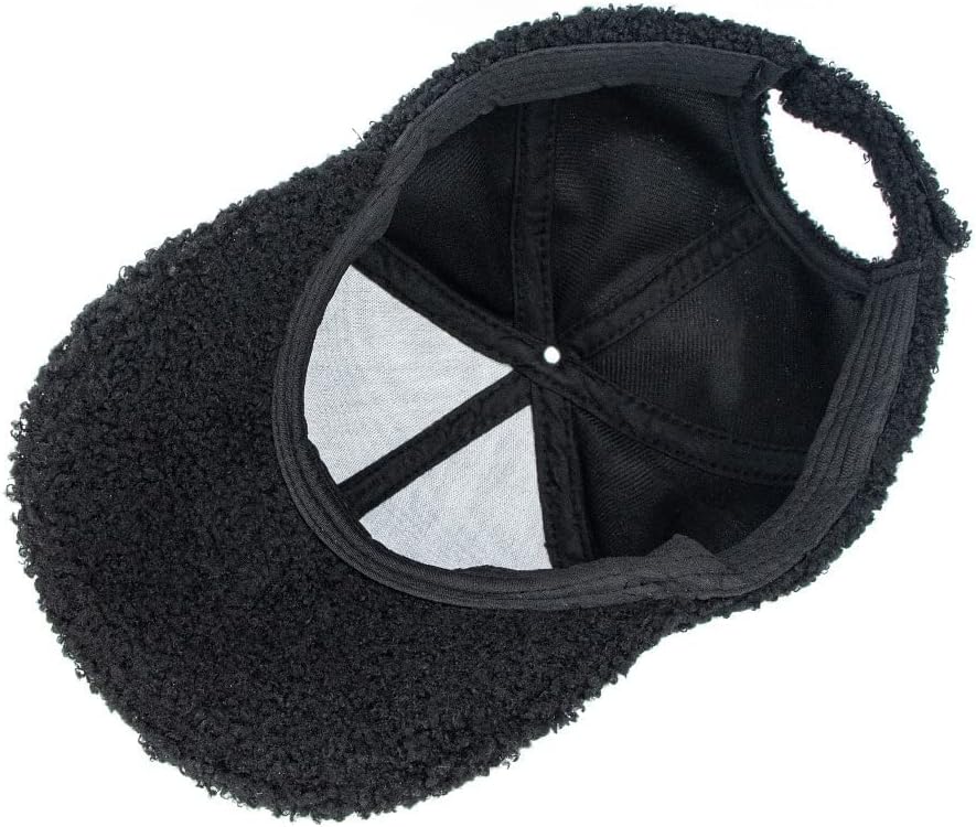 Mealah Winter-Топло бейзболна шапка за жени с регулируема бейзболна кепкой от овча вълна
