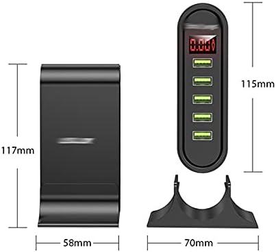 DOUBAO 5 Портове USB Зарядно Устройство за led дисплей Мулти USB зарядно устройство Универсален апарат Настолен Стенен Домашен ЕС, САЩ, Великобритания Вилици (Цвят: Велико?