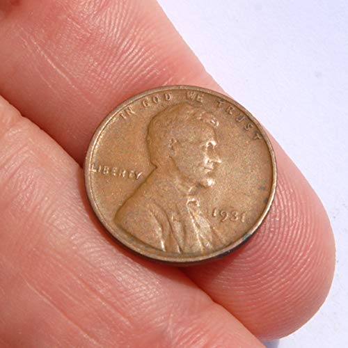 Монета 1931 г. Линкълн Пшенични ушите на заден ход номинална стойност от 1 стотинка се С Много добри детайли