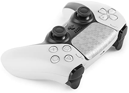 Комплект TouchProtect Silver Hex Pro за PS5 | Dualsense Edge и стандартен комбиниран пакет текстурирани корицата тракпад Dualsense.