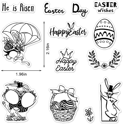 Честит Великден думи ясно, печати за направата на картичките scrapbooking направи си САМ украса, великденско яйце, лук Бъни ясно,