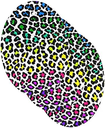 Натурални Гъби с Леопардовым принтом Леопард ALAZA Рейнбоу цветове, Кухненски Целлюлозная Гъба за миене на съдове, Санитарен възел
