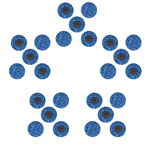 разделете 25 БР. 3-инчов сини Наждачных дискове R-тип с максимална скорост от 7000 об/мин за лепило и други клеящих вещества, почистване