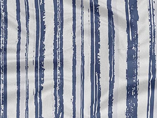 oneOone Вискозная синя кърпа На ивици, материал за шиене, кърпа с принтом ширина 56 см