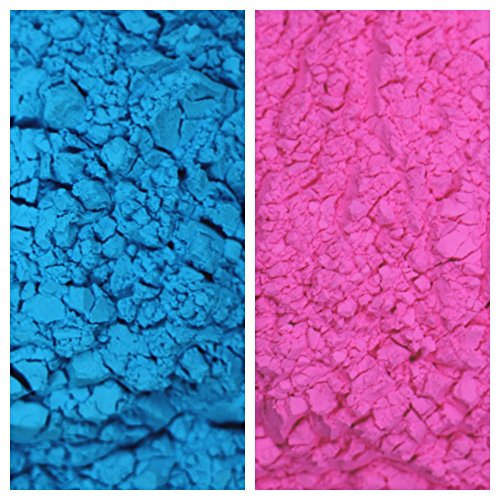 Пакетчета с цветен прах Color Blaze Baby Gender Reveal Color - по 75 грама на всеки - по 5 броя от всеки цветен прах - Розова и