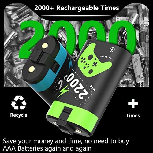 4 Бр 2200 mah Акумулаторни батерии в контролера на Xbox Xbox One X Series|S Акумулаторни батерии, Зарядно устройство, Зарядно устройство,