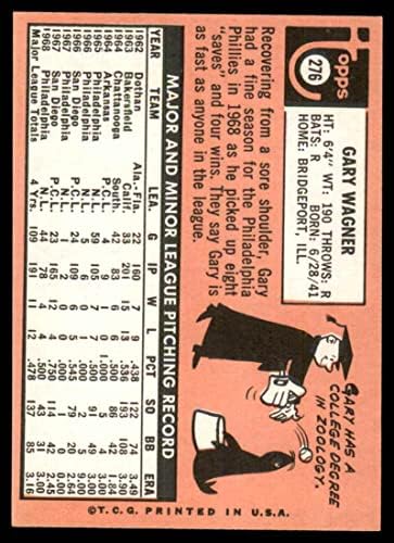 1969 Topps 276 Гари Вагнер Филаделфия Филис (Бейзболна картичка), БИВШ Филис