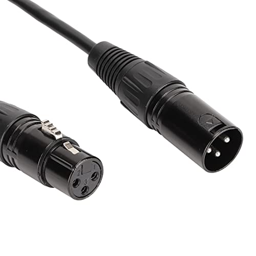 ASHATA XLR 3-Пинов кабел с RJ-45, XLR Адаптер с RJ-45 3-пинов Разъемный захранващ кабел XLR Plug and Play, за Ethernet кабел, за