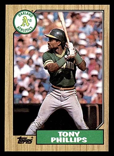1987 Topps # 188 Тони Филипс Оукланд Атлетикс (бейзболна картичка) NM / MT Атлетикс