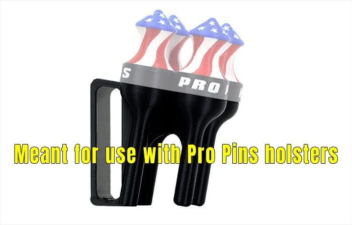 Pro Pins (4 опаковки) - Целеви щифтове (неръждаема стомана) с технология за магнитно заключване | най-Доброто в своя клас, удържан при източника | Съвместимост с кобурами P
