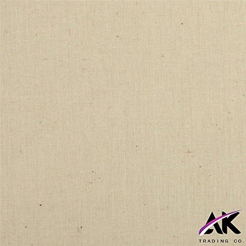 AK TRADING CO. Натурален плат с ширина 60 см, памучен плат, неотбеленная 100 ярда