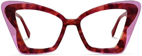 Zeelool Ацетатная Стилни Рамки за очила Котешко око с безрецептурными Прозрачни лещи за Жени Pamella ZJGA227776