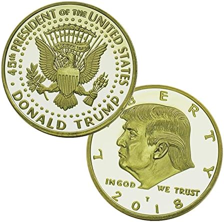 NIUBB 2018 Президентът на САЩ Тръмп Тръмп Златна Възпоменателна монета Събиране на президентските монети в САЩ