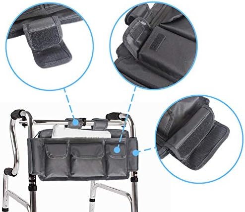 FQrongSP Елегантна Чанта за съхранение на инвалидни колички С Множество Джобове, С Монтиране без ръце, Чанта за съхранение на Caddy,