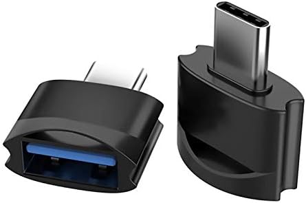 USB Адаптер C за свързване към USB конектора (2 опаковки), съвместим с Samsung Galaxy M01 за OTG със зарядно устройство Type-C.