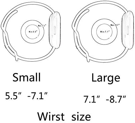 Сменяеми Въжета, Съвместими с Fitbit Versa 3 / Fitbit Sense, Силикон Регулируема Класически Аксесоар, Гривна, Фитнес Колани за Жени,