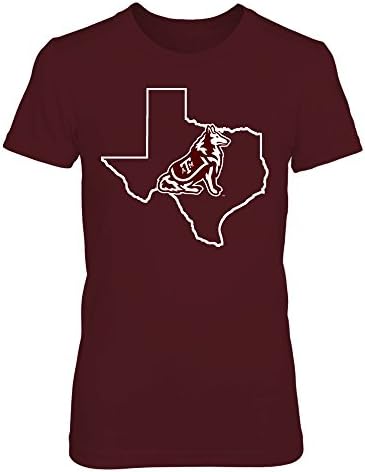 Тениска с фанатским принтом Texas A & M Aggies - Пробуждане в очертаниях щата
