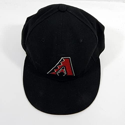 2013 Arizona Diamondbacks Мат Лэнгвелл 43 Използвана в играта, Черна шапка, 7.375 DP22865 - Използваните в играта шапки MLB
