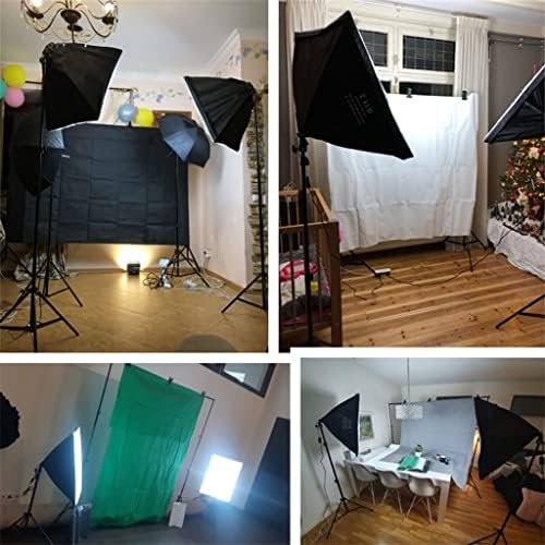 Комплект фотографско осветление BHVXW с 4 Гнезда, Държач за лампи 1,6 *3 м, на Фона на Плат, конзола поставка за рамки за фото студио