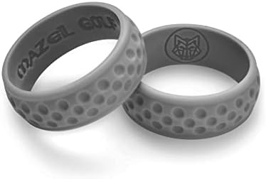 Дышащее Силикон пръстен MAZEL за голф, за мъже и жени, опаковка от 10 Топки за голф, Гумено Годежен пръстен с вътрешната форма на