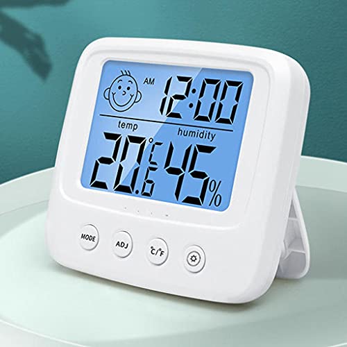 HGVVNM LCD цифров измерител на температура и влажност с осветление, електронен влагомер за дома, Термометър, метеорологичната станция,